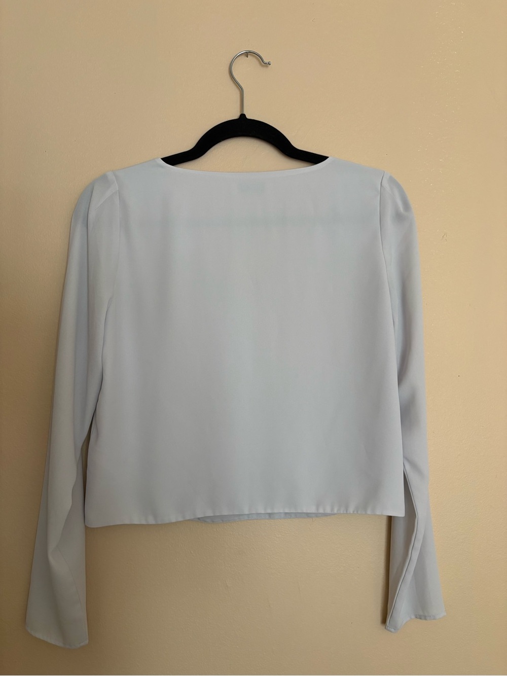 Babaton Murphy Blouse XXS Ice Blue V-Neck Aritzia Top - Picture 3 of 10